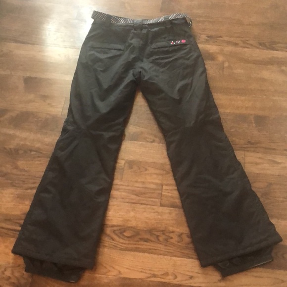 O’Neill Escape Series Black Snow Pants with belt - Picture 10 of 12